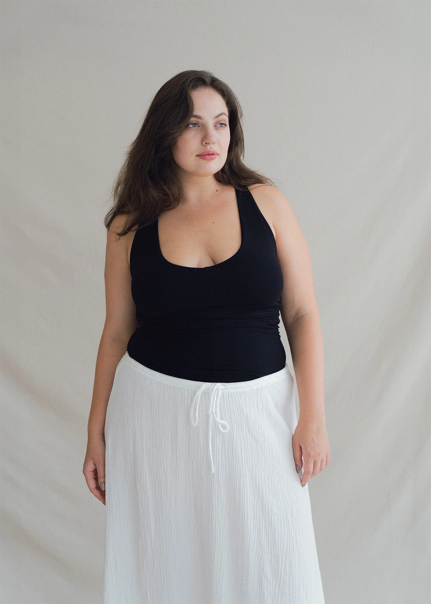 Agni Cross Top Black - Long - Image 11