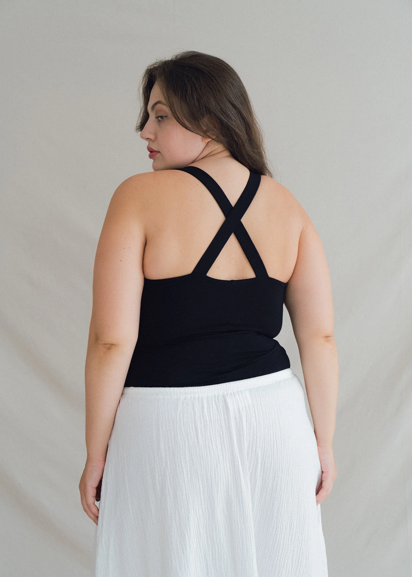 Agni Cross Top Black - Long - Image 12