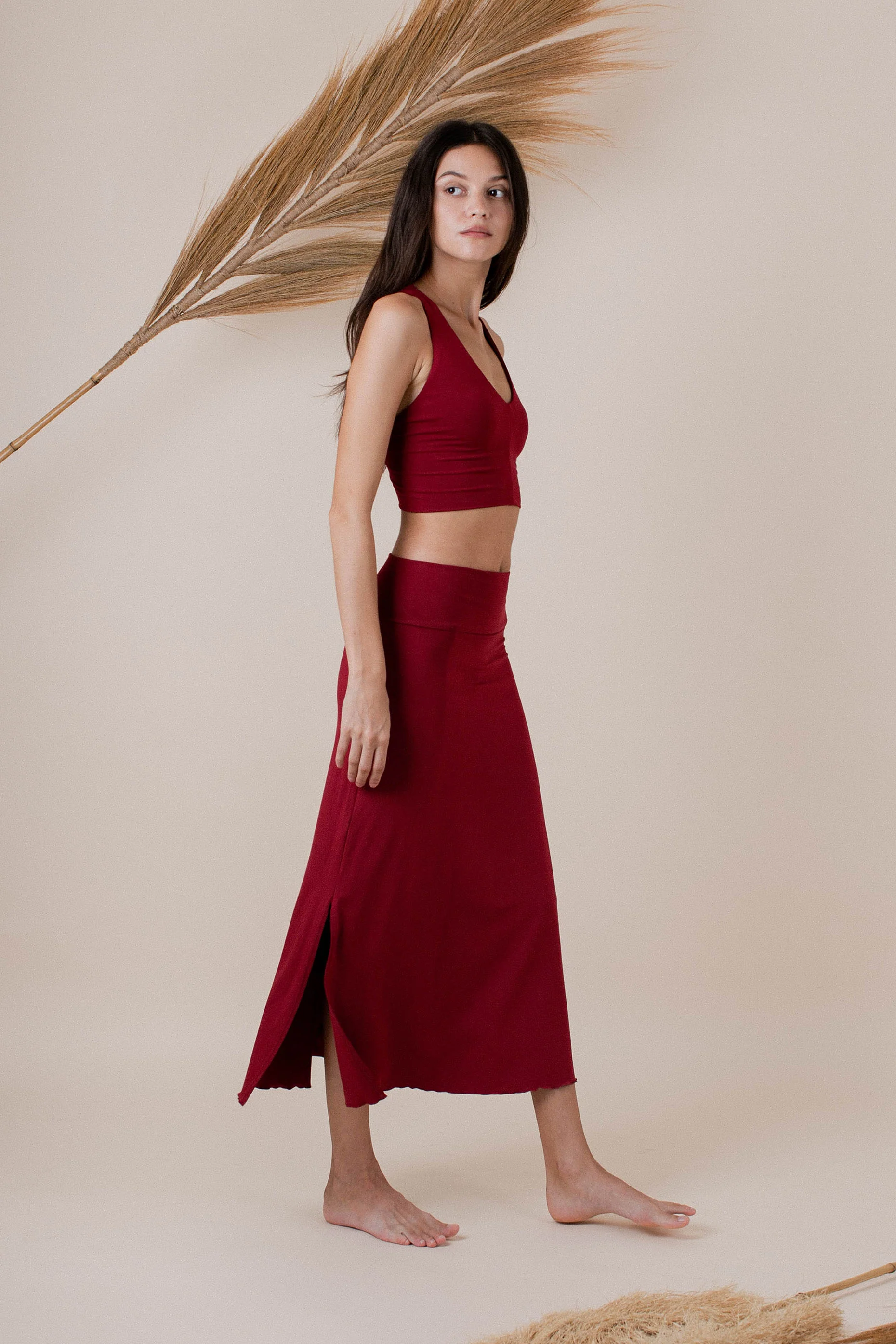 Agni Skirt Dark Rose - Image 10