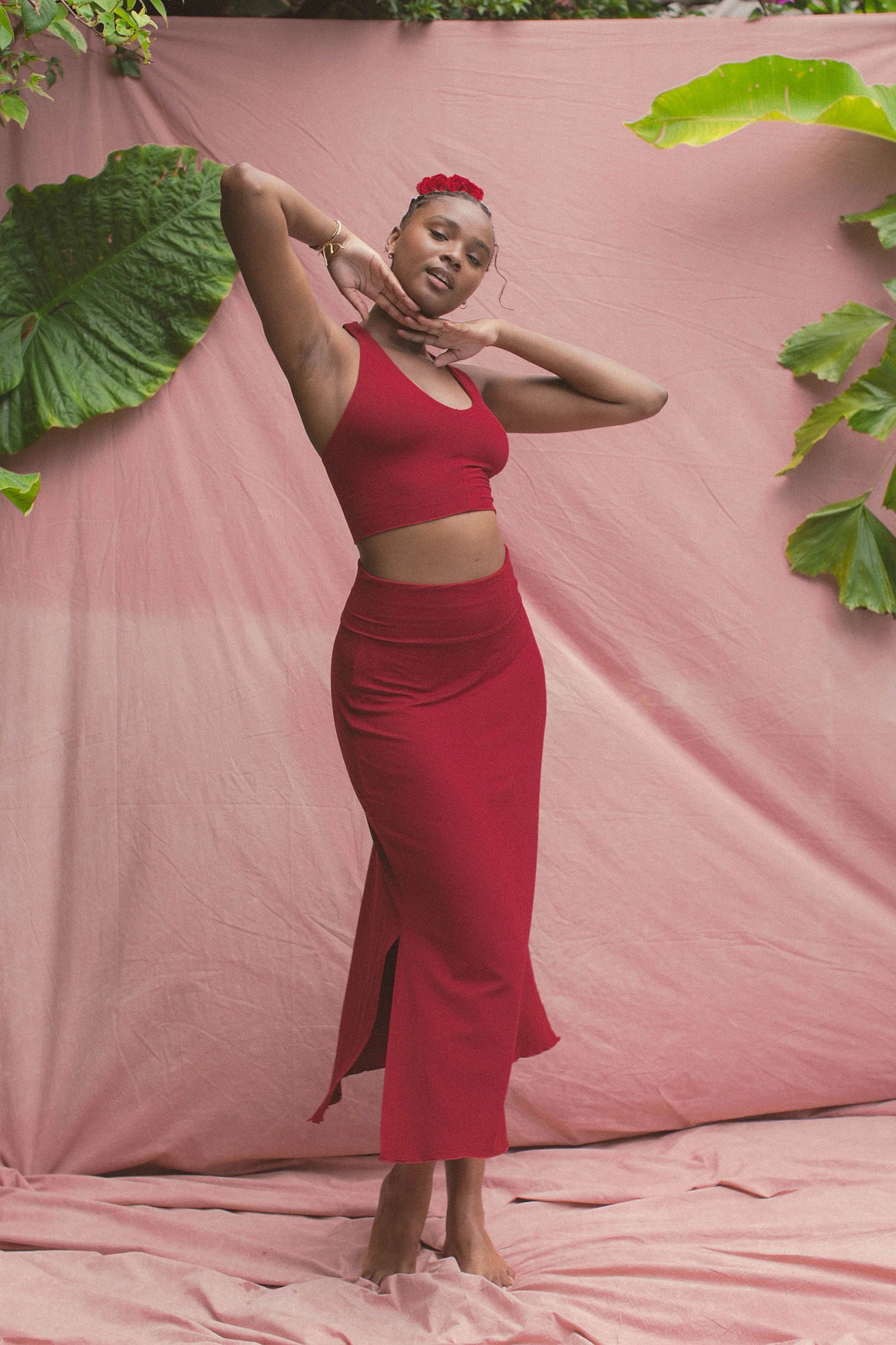 Agni Skirt Dark Rose - Image 3
