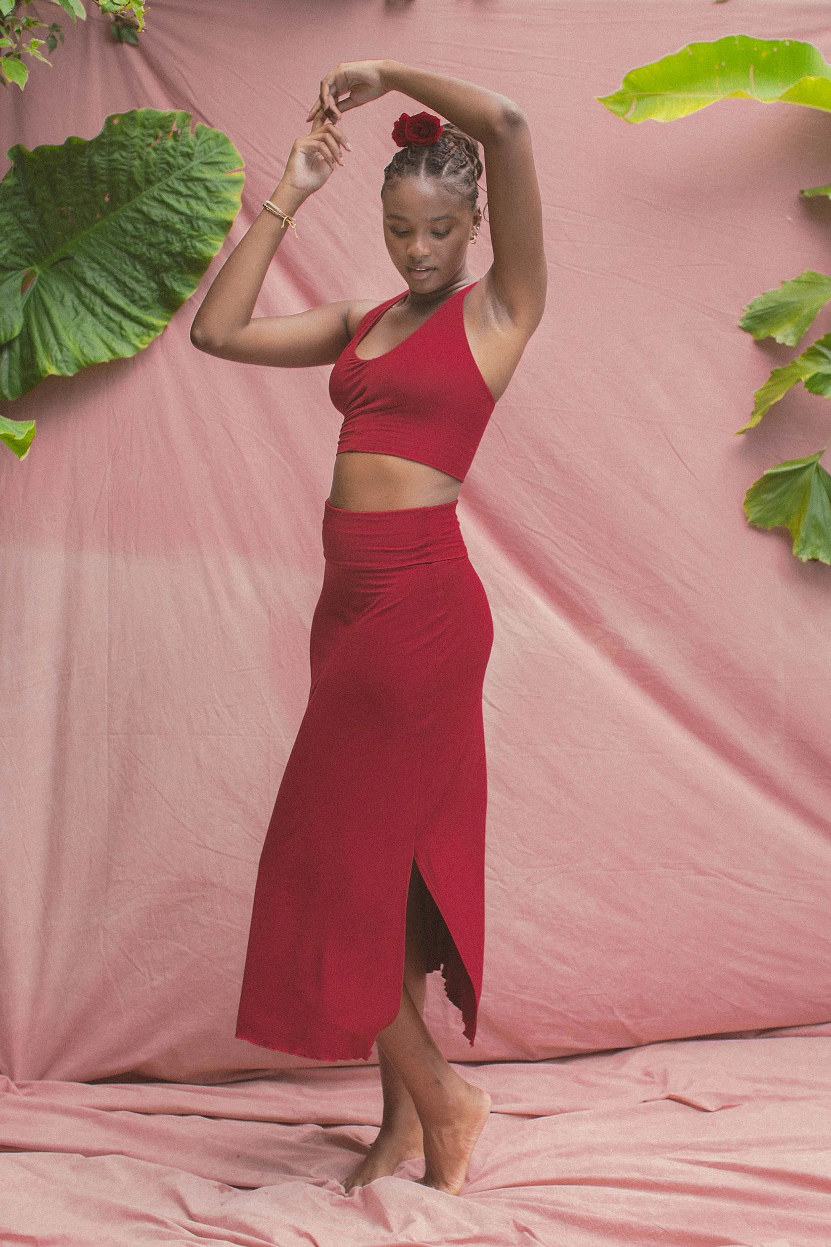 Agni Skirt Dark Rose - Image 4