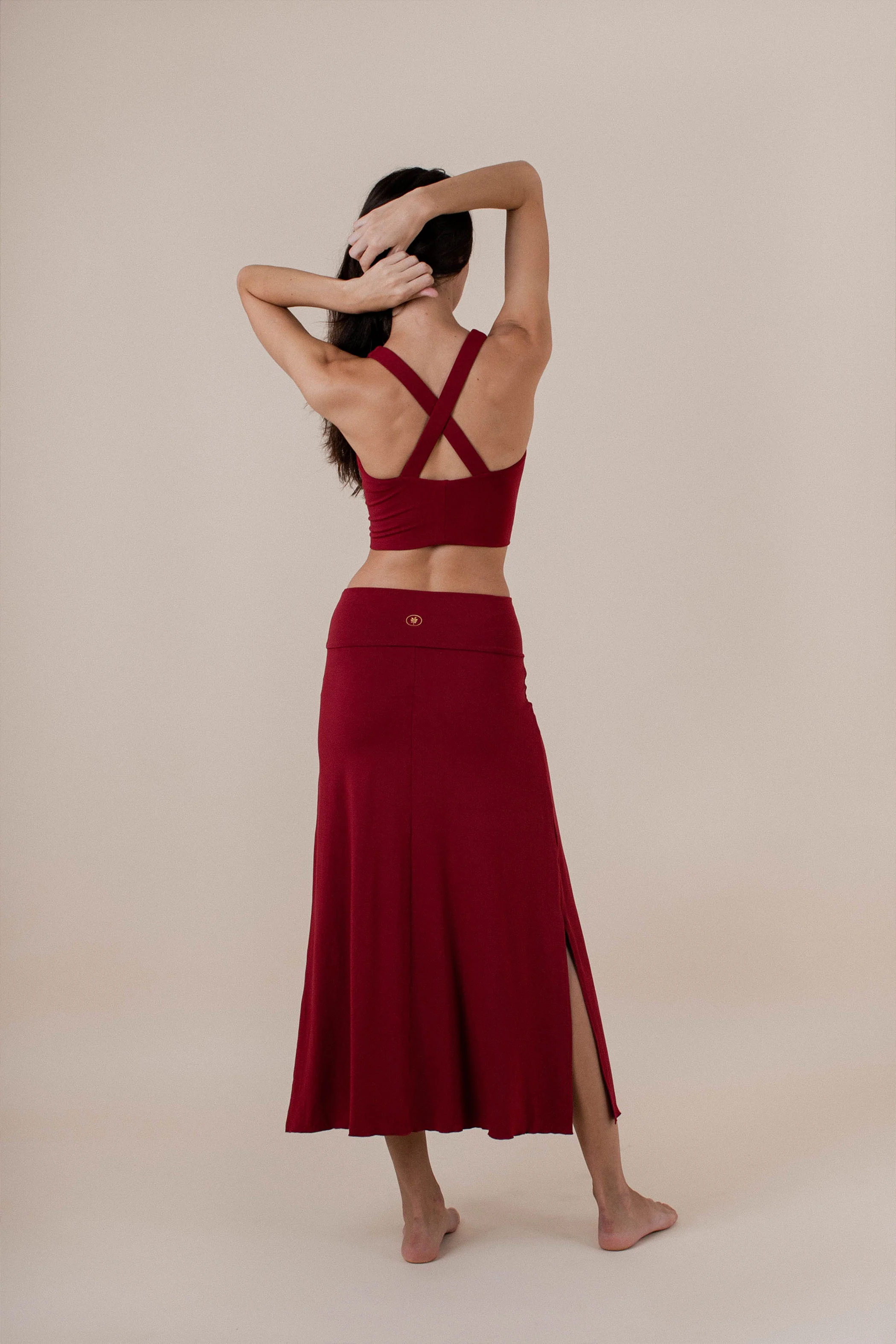 Agni Skirt Dark Rose - Image 8