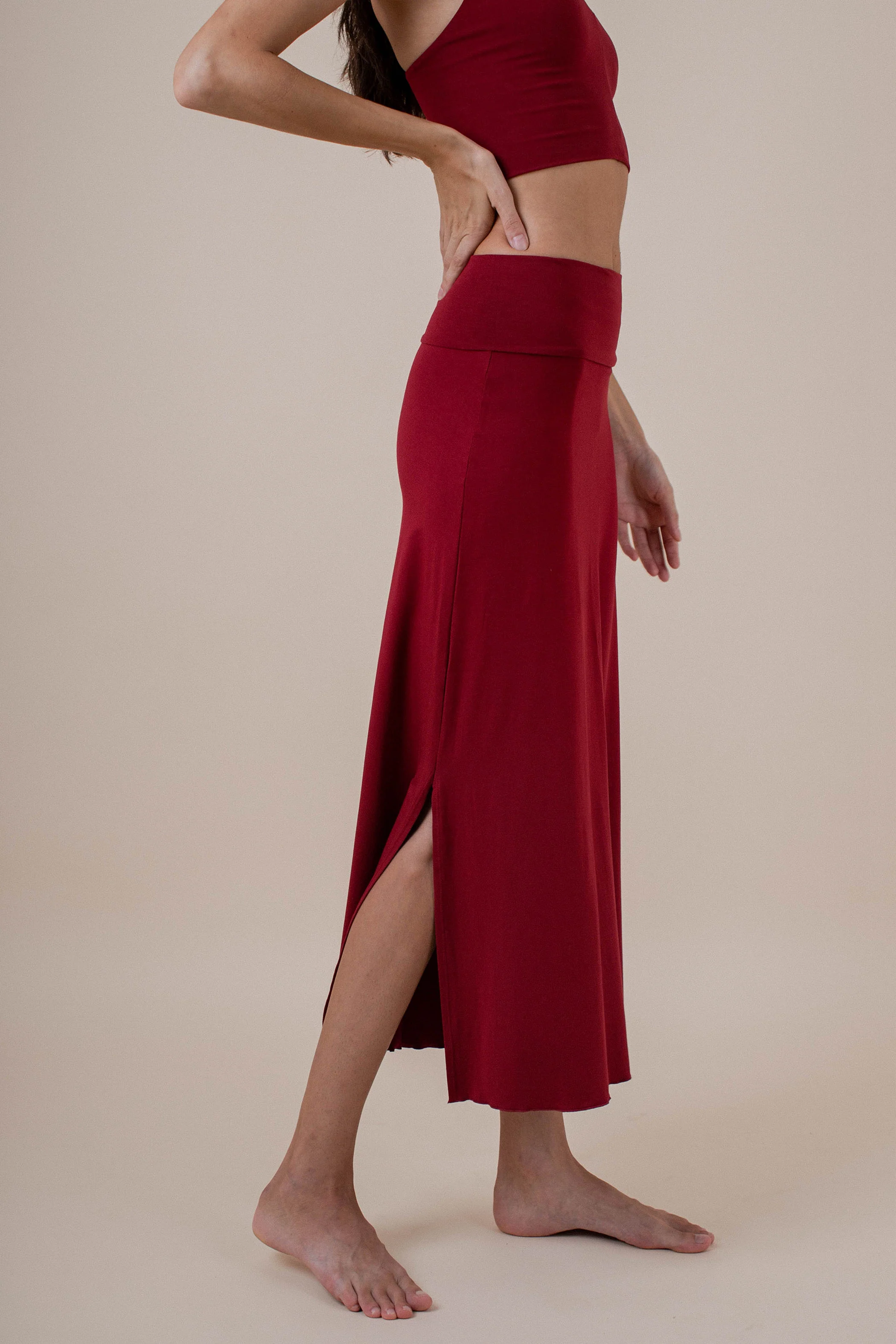 Agni Skirt Dark Rose - Image 9