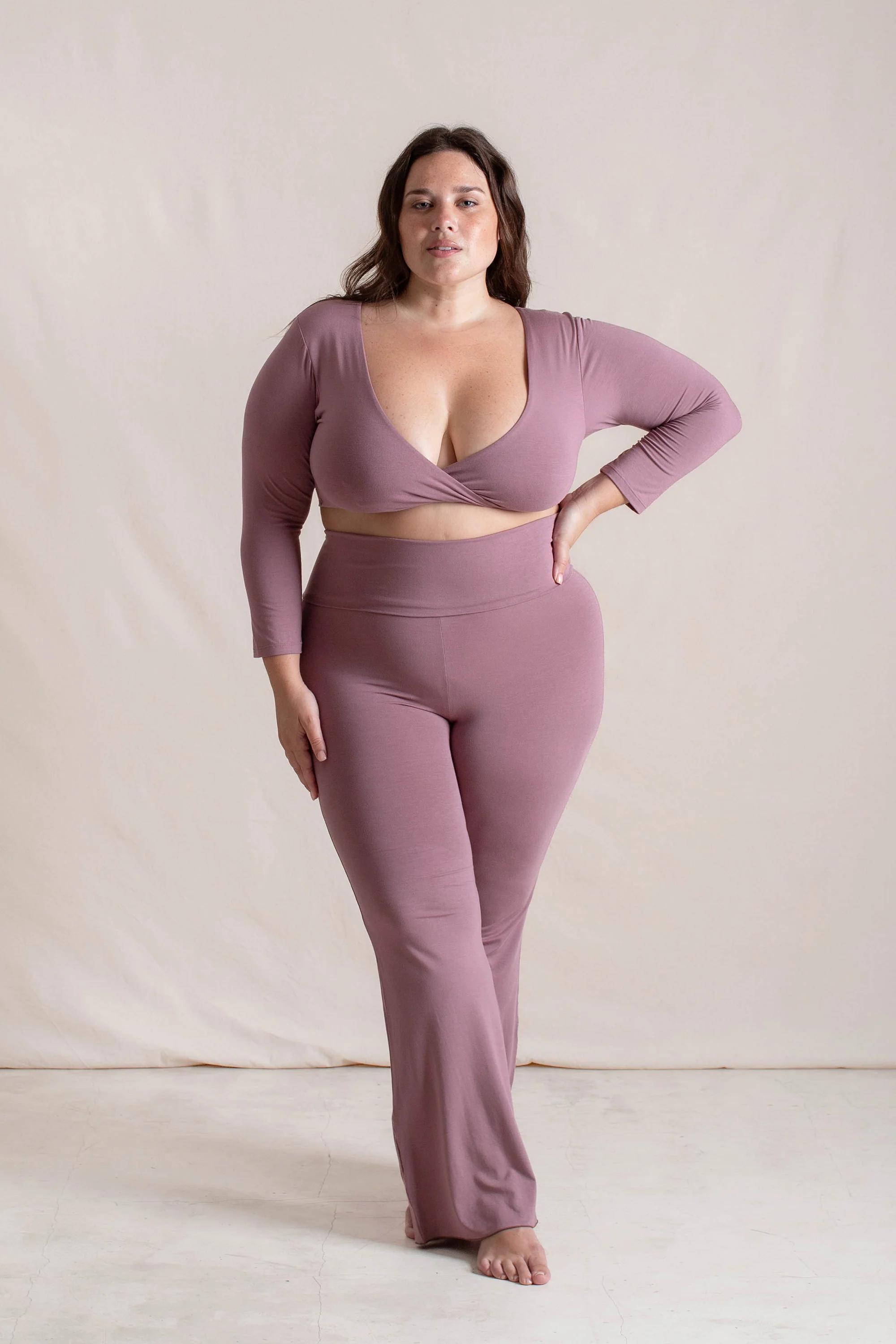 Agni Twist Crop Mauve - Image 7