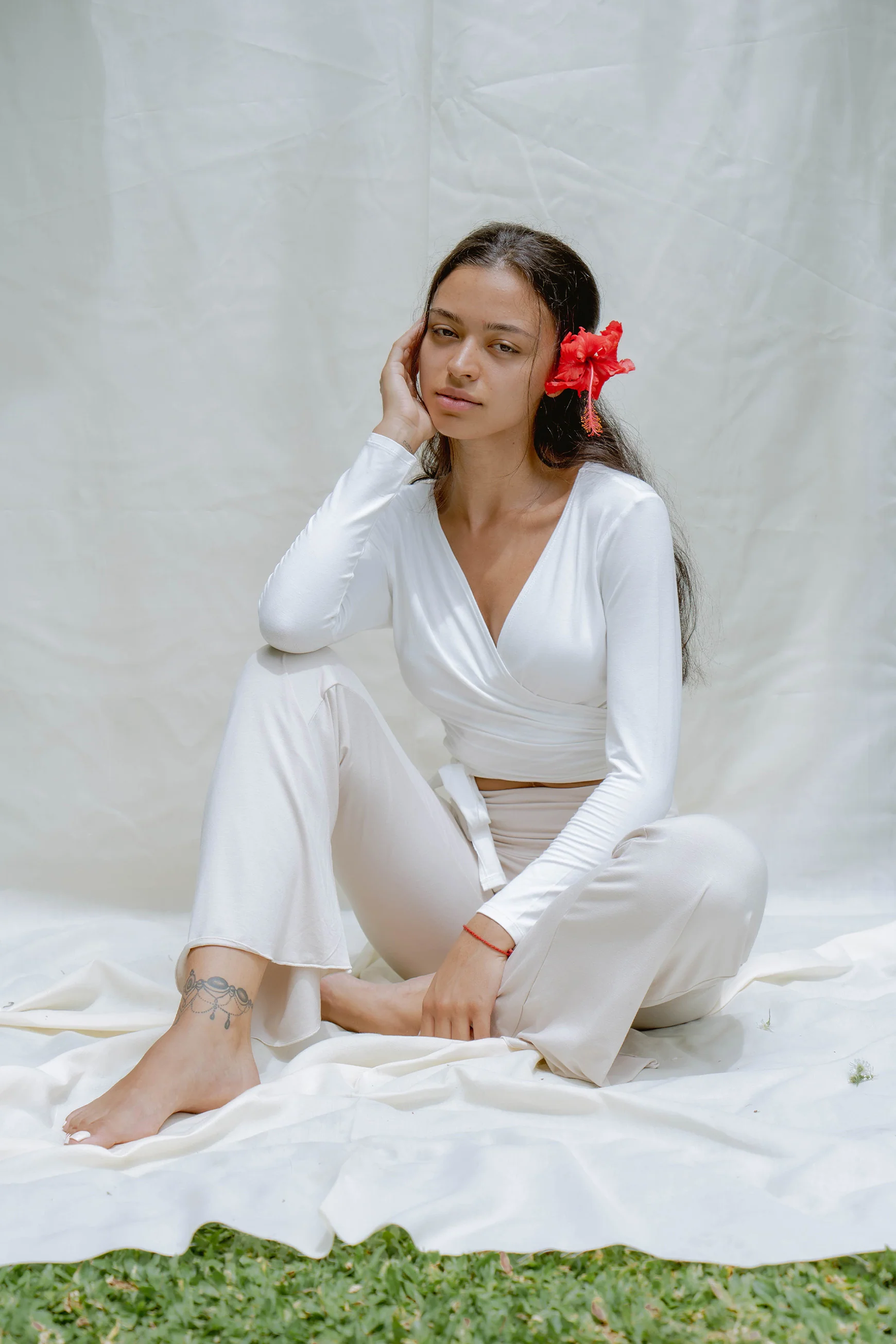 Agni Wrap Top Off White - Image 5