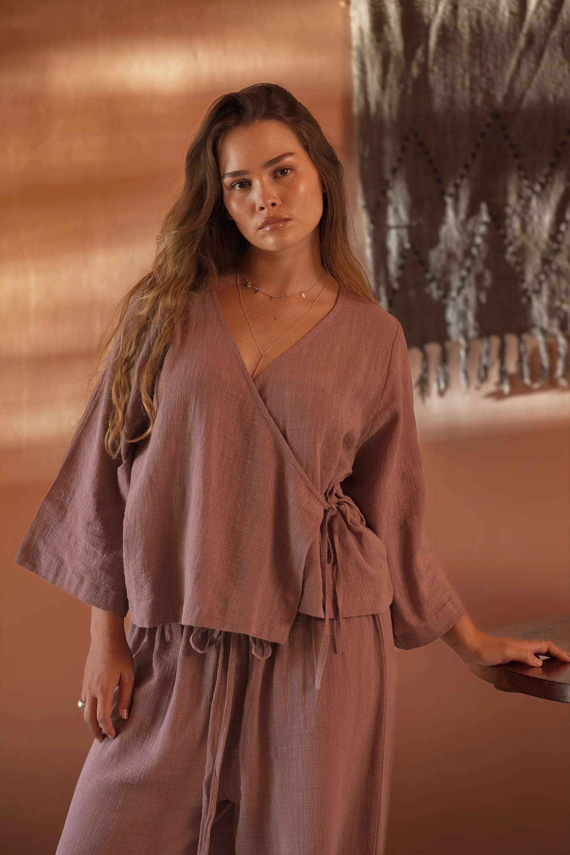 Flow Wrap Top Mauve - Image 10