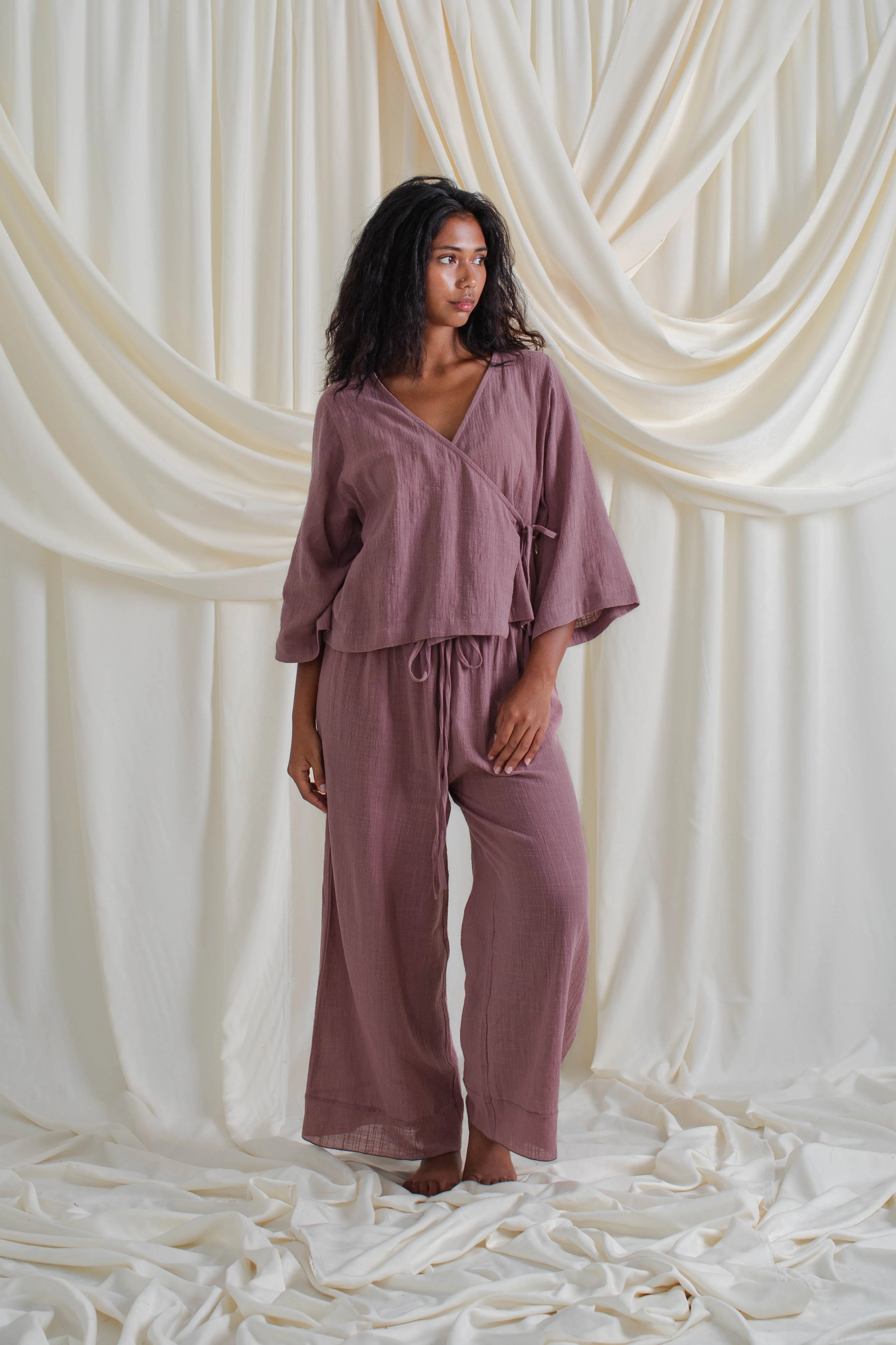 Flow Wrap Top Mauve - Image 2