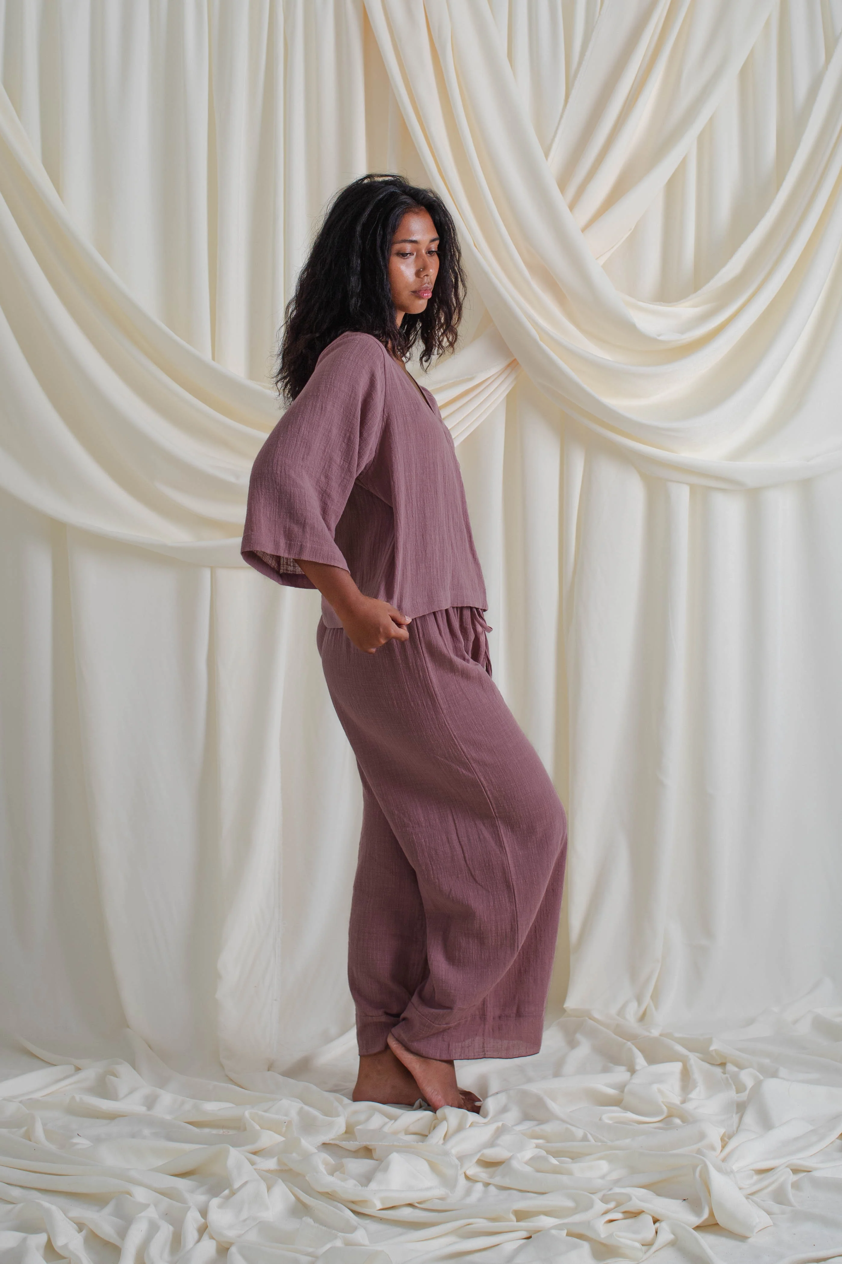 Flow Wrap Top Mauve - Image 3