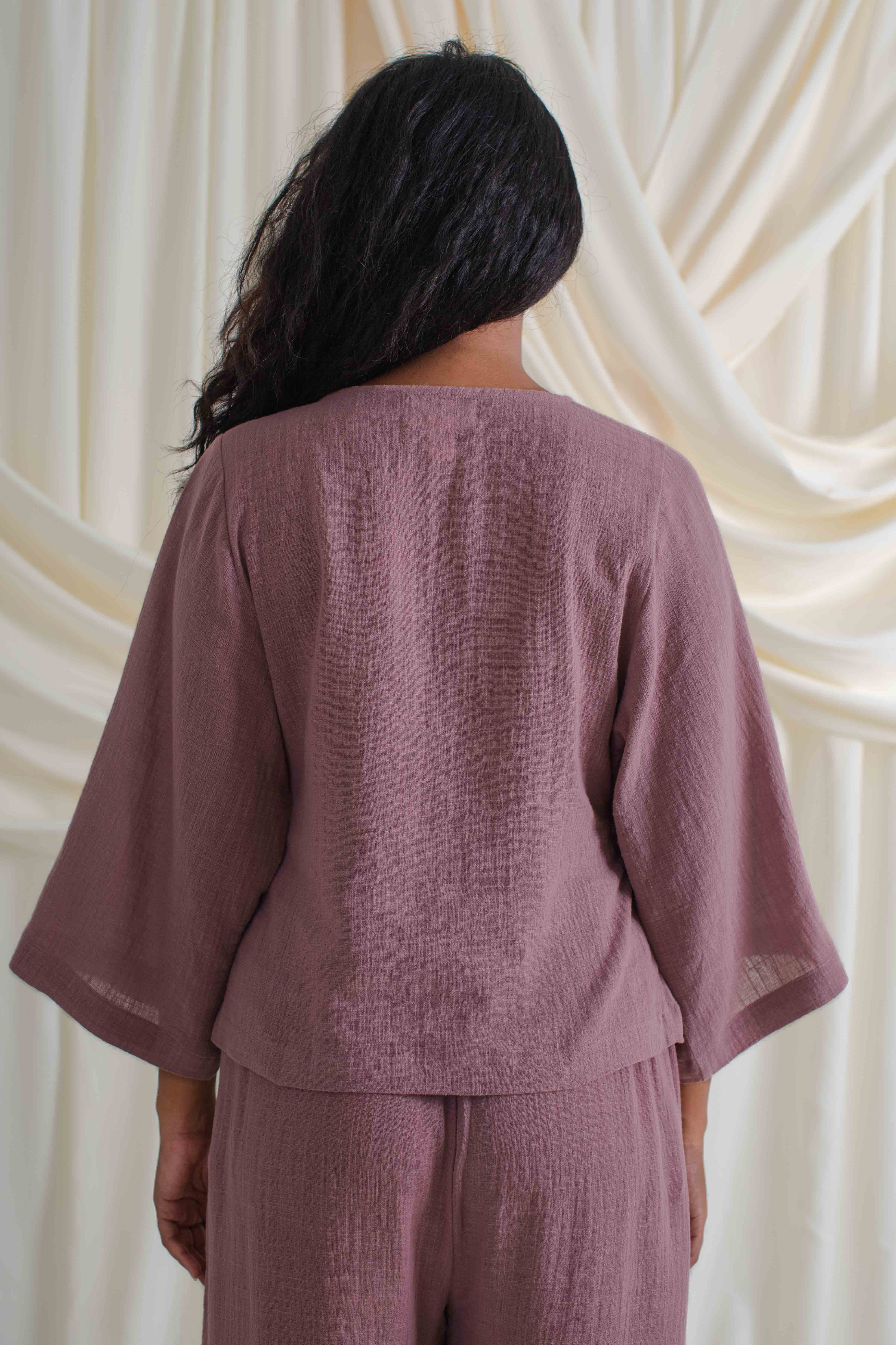 Flow Wrap Top Mauve - Image 7