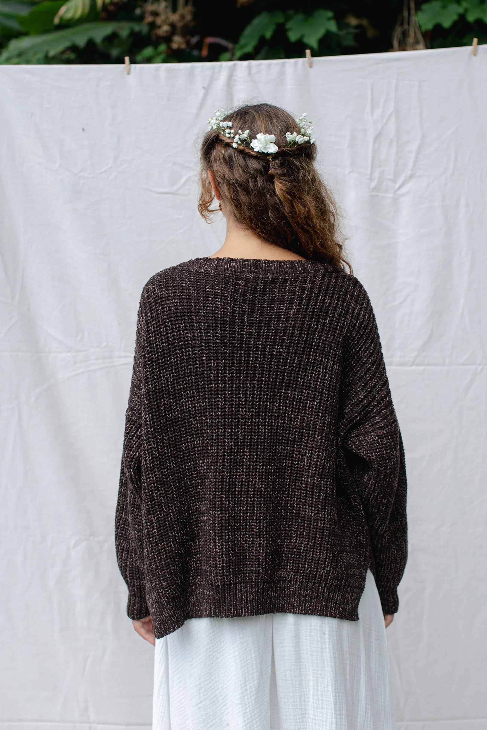 Helga Cardigan Coffee - Image 4