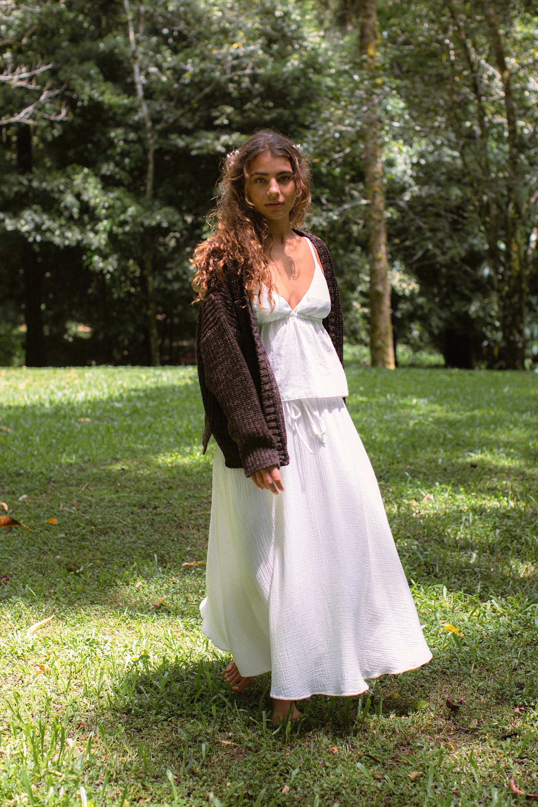 Helga Cardigan Coffee - Image 5