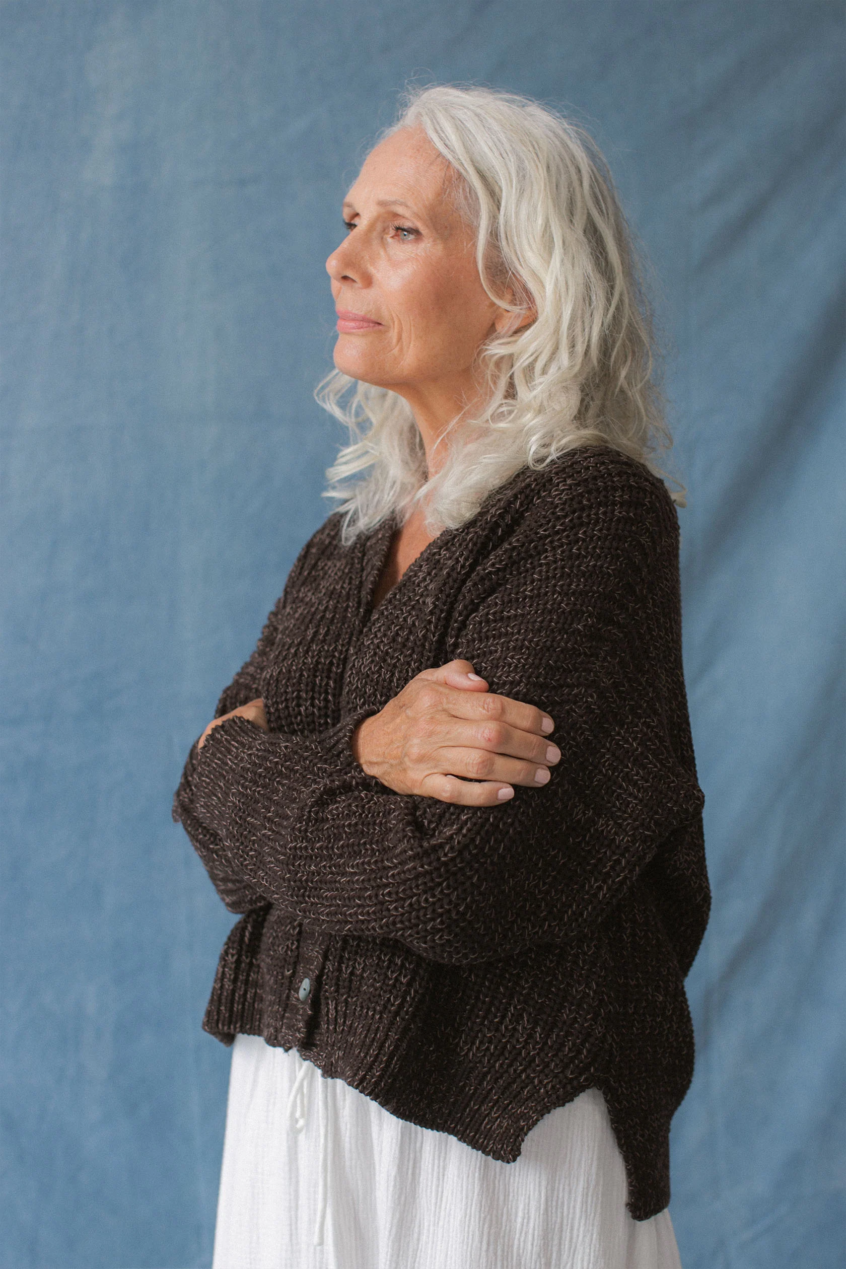 Helga Cardigan Coffee - Image 7