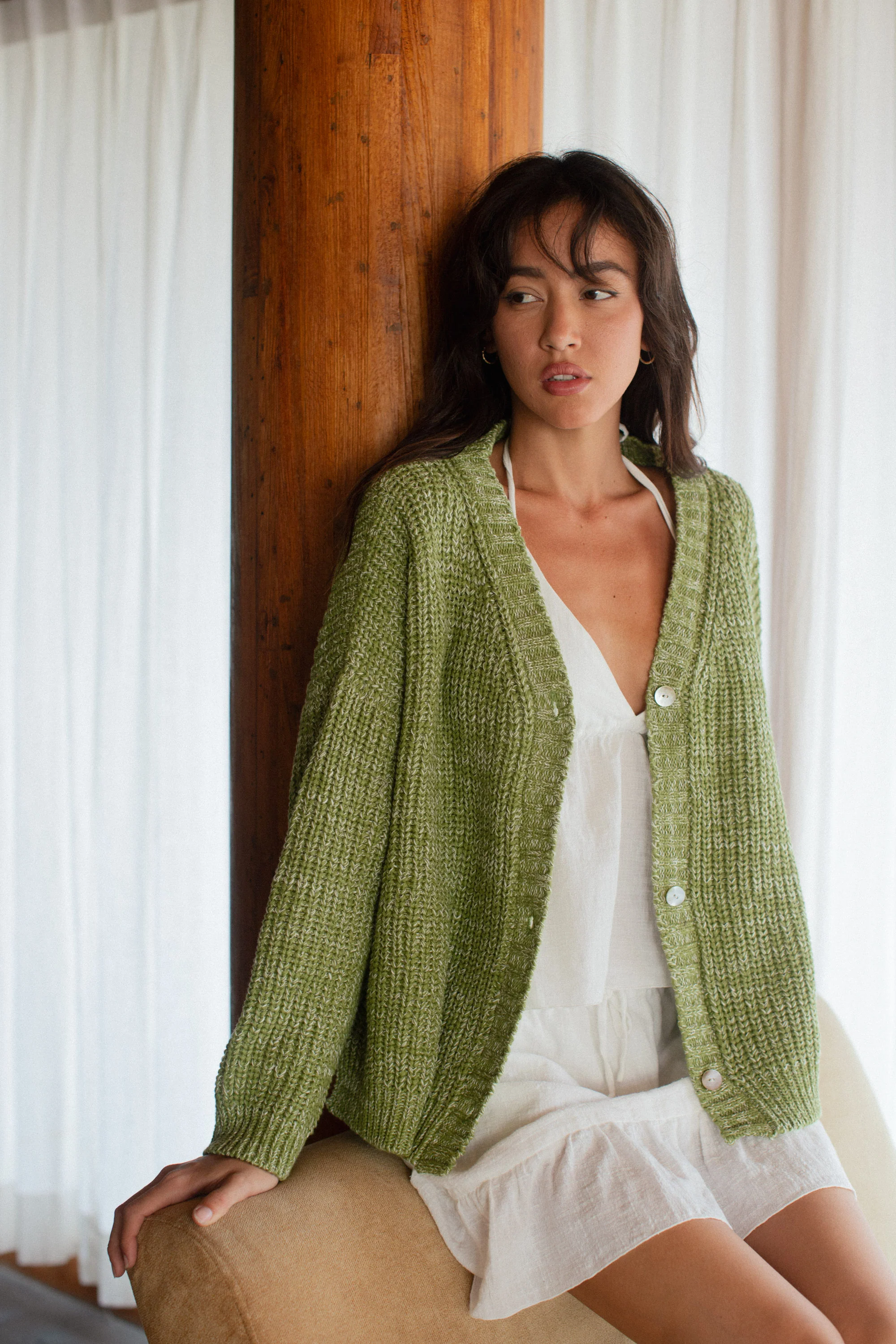 Helga Cardigan Kiwi - Image 11