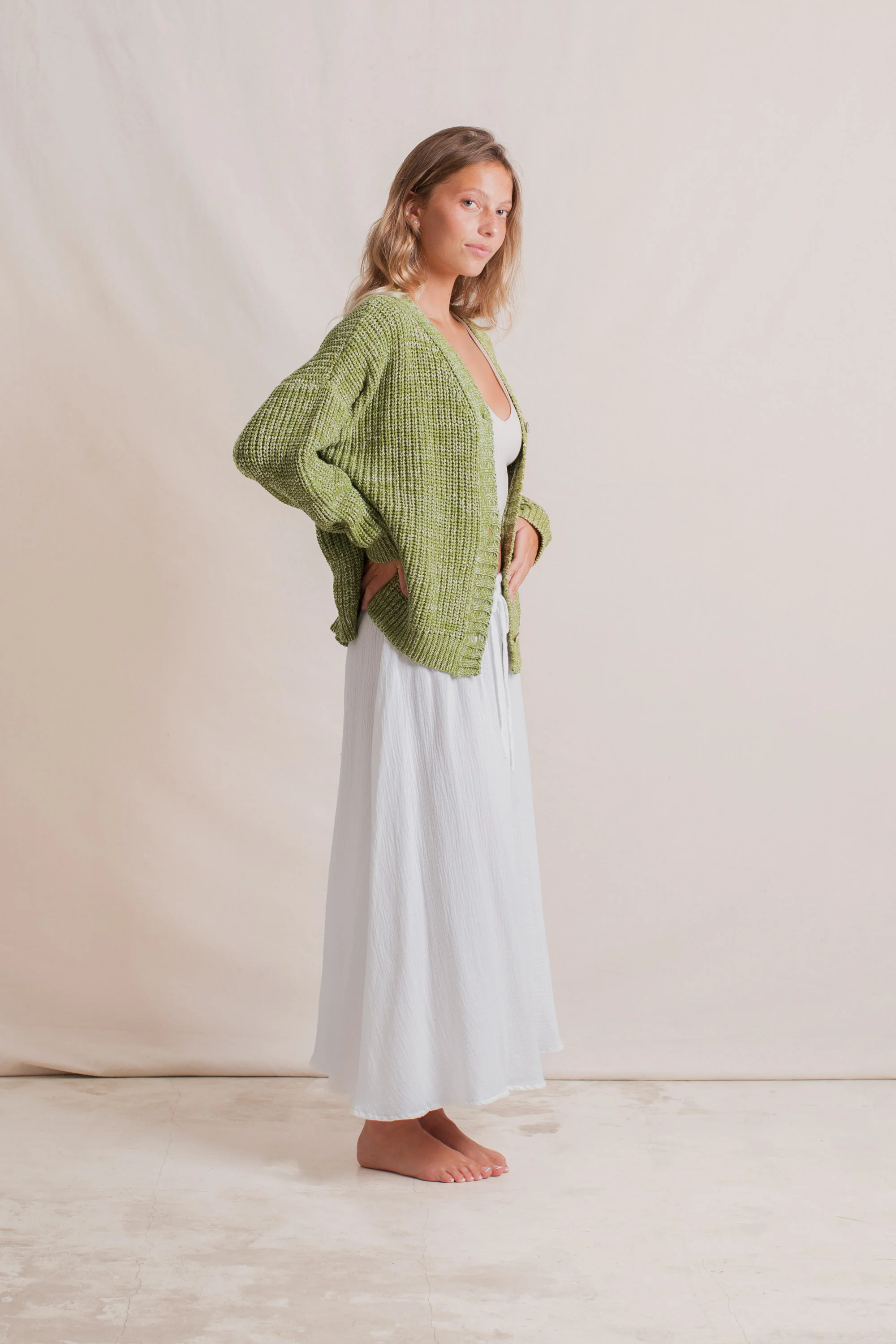 Helga Cardigan Kiwi - Image 13