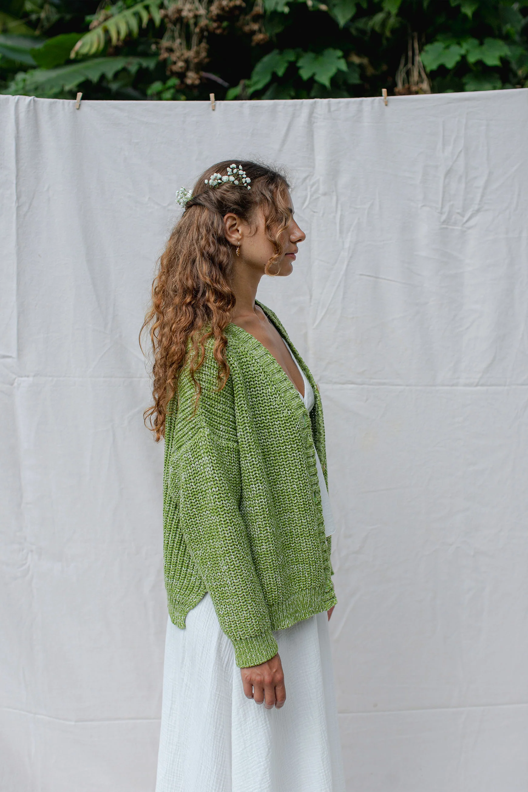 Helga Cardigan Kiwi - Image 4