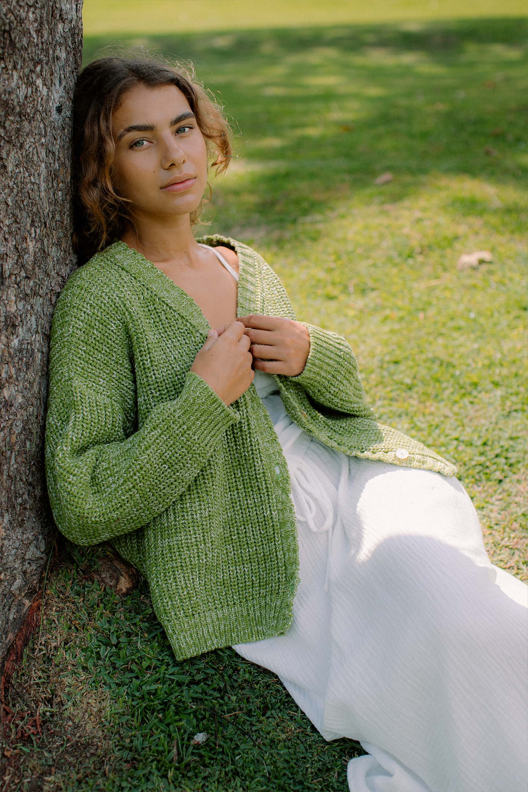 Helga Cardigan Kiwi - Image 5