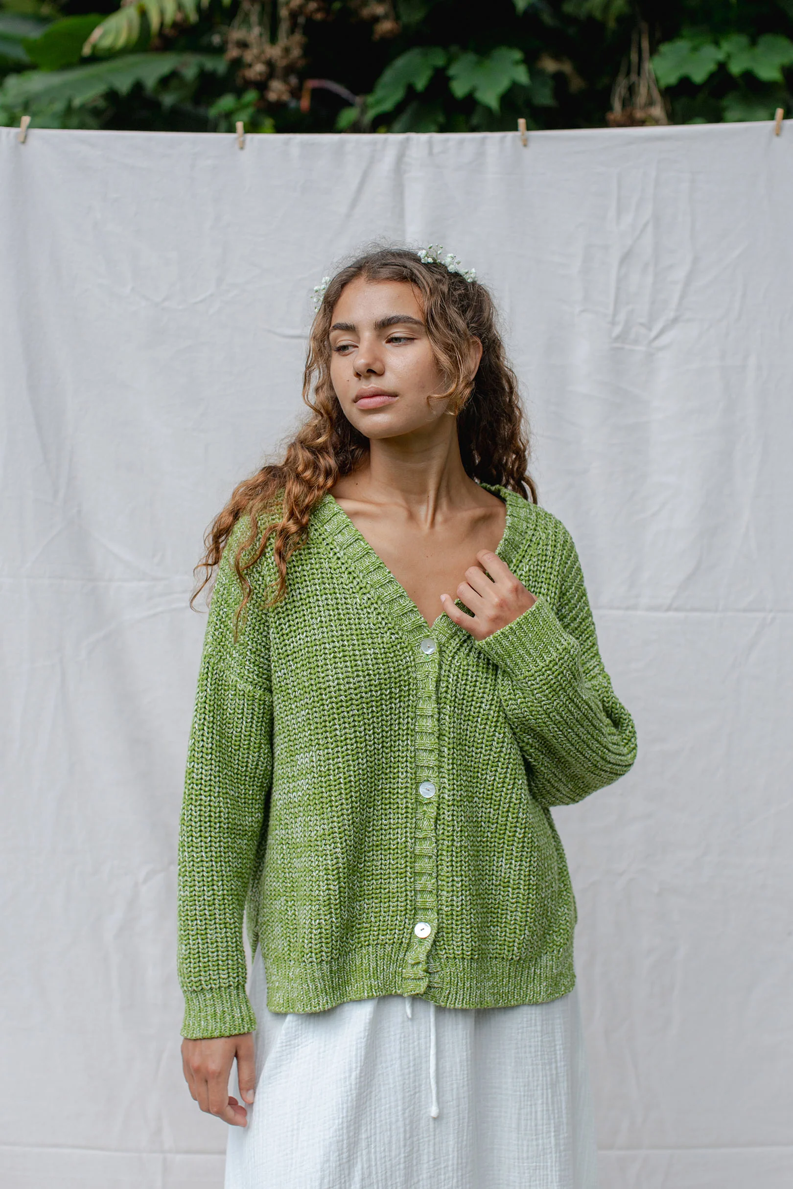 Helga Cardigan Kiwi - Image 6