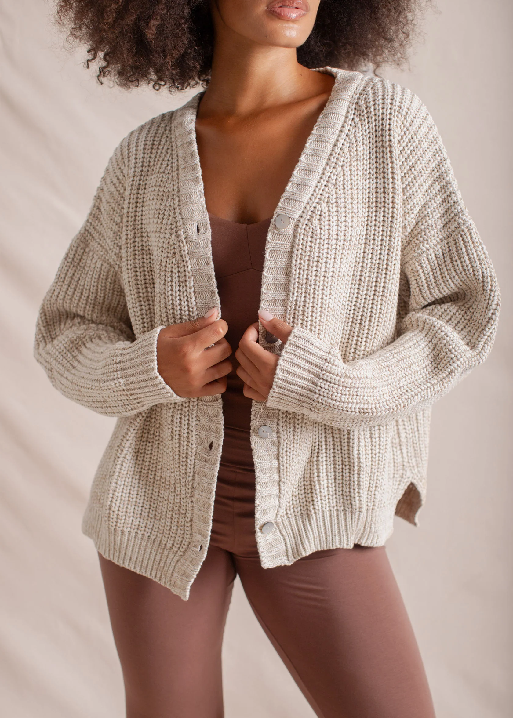 Helga Cardigan Oat - Image 5