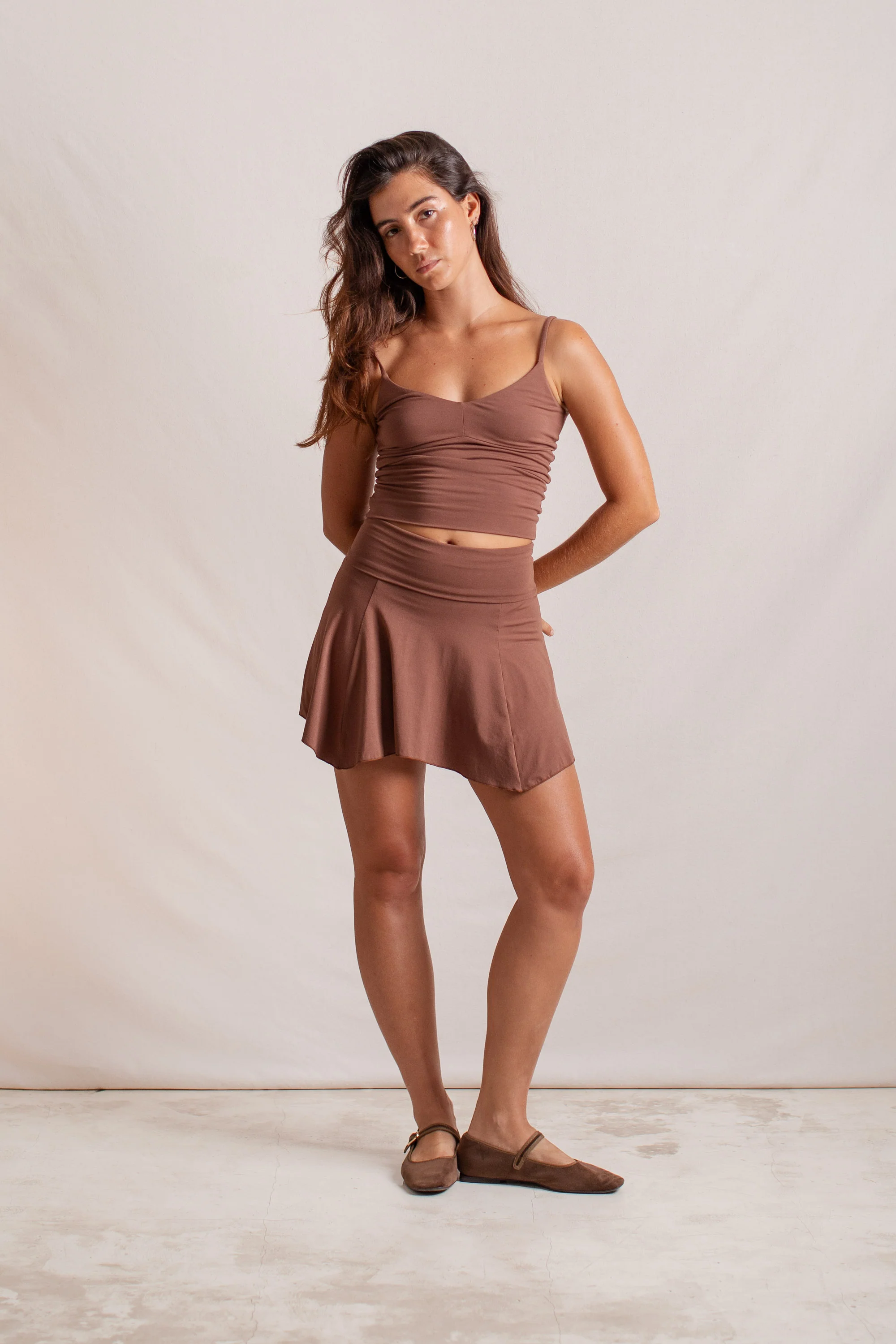 Layla Skort Chocolate - Image 3