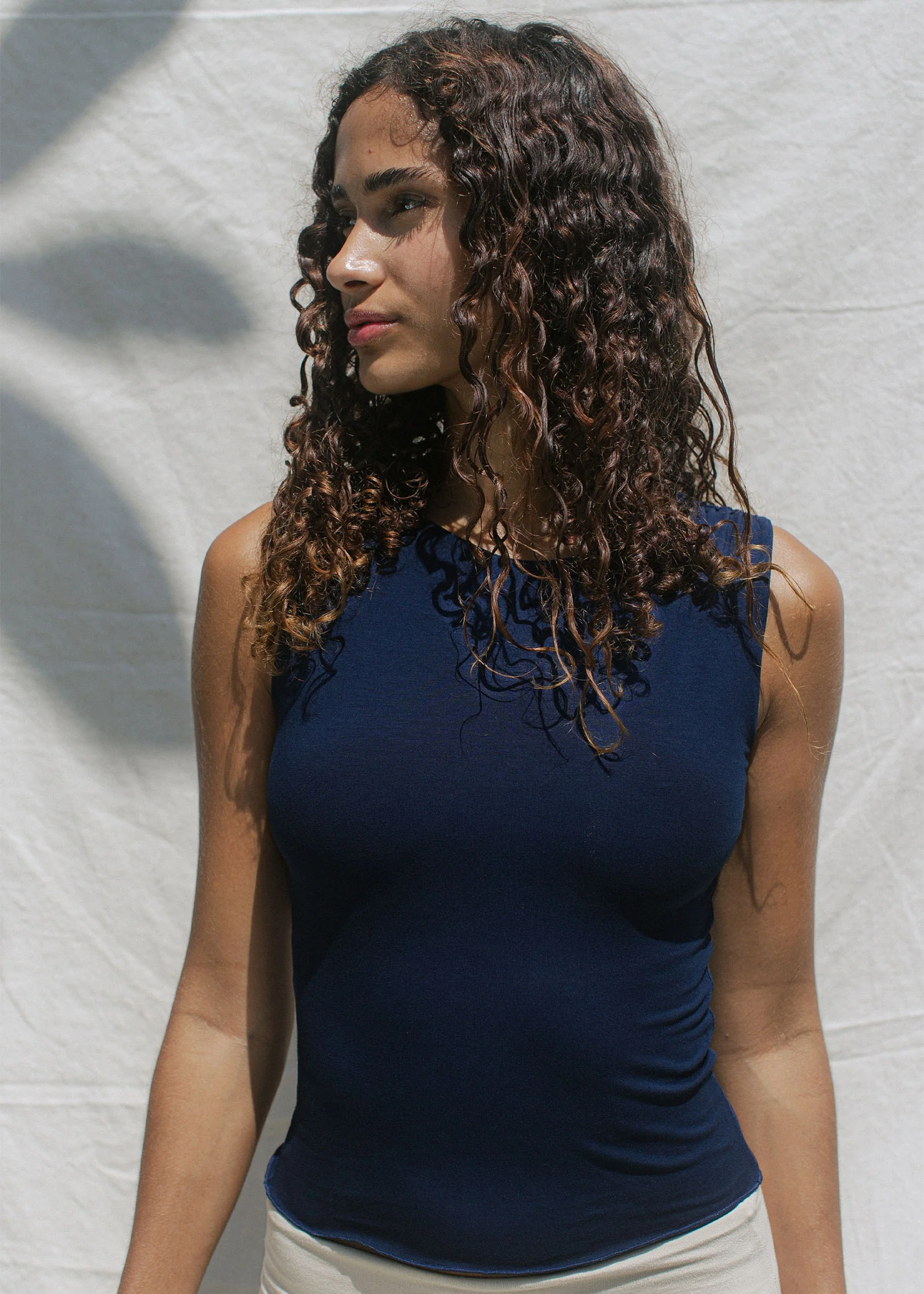 Layla Tank Navy - Image 5