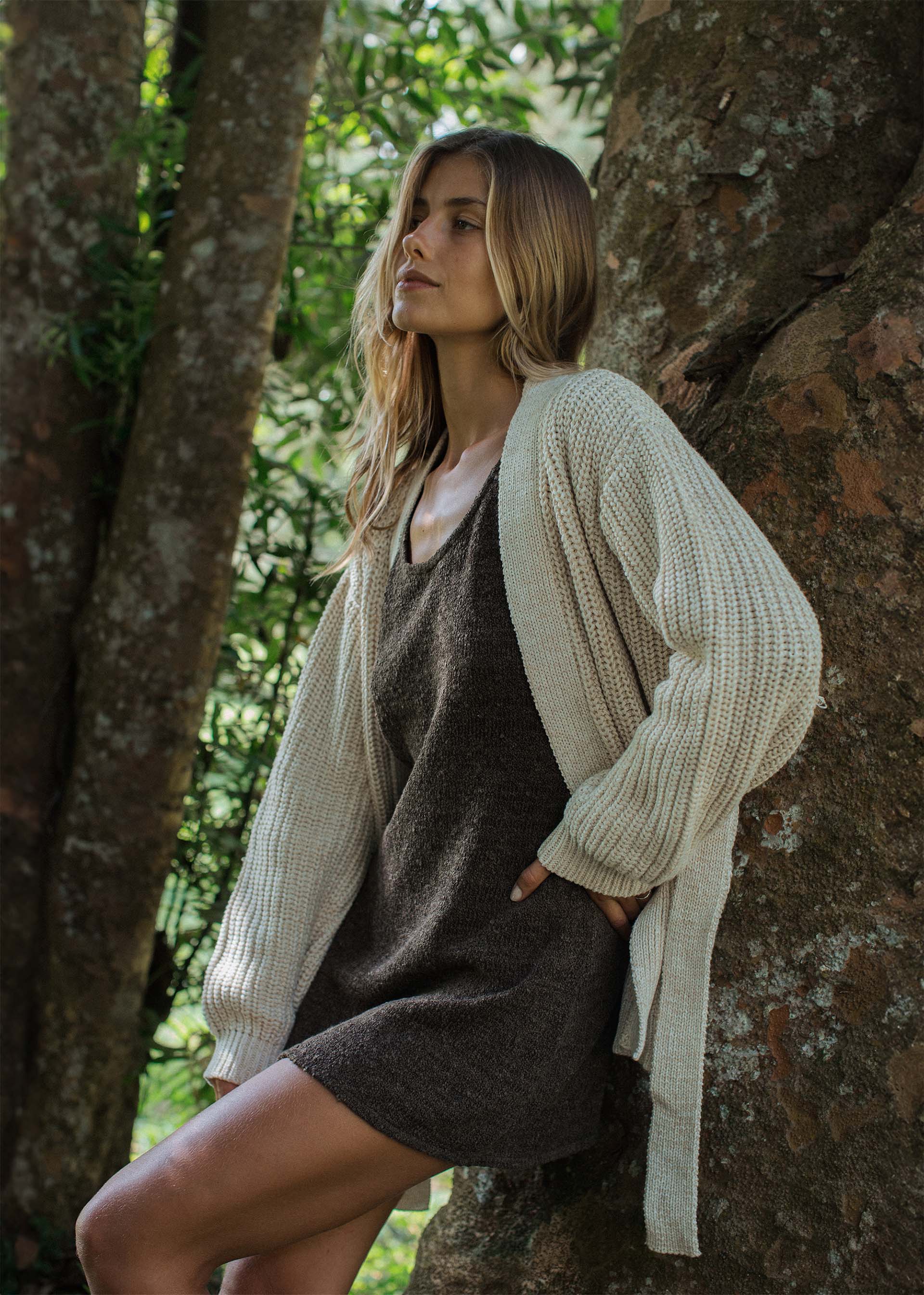Paloma Wrap Knit Vanilla - Image 10