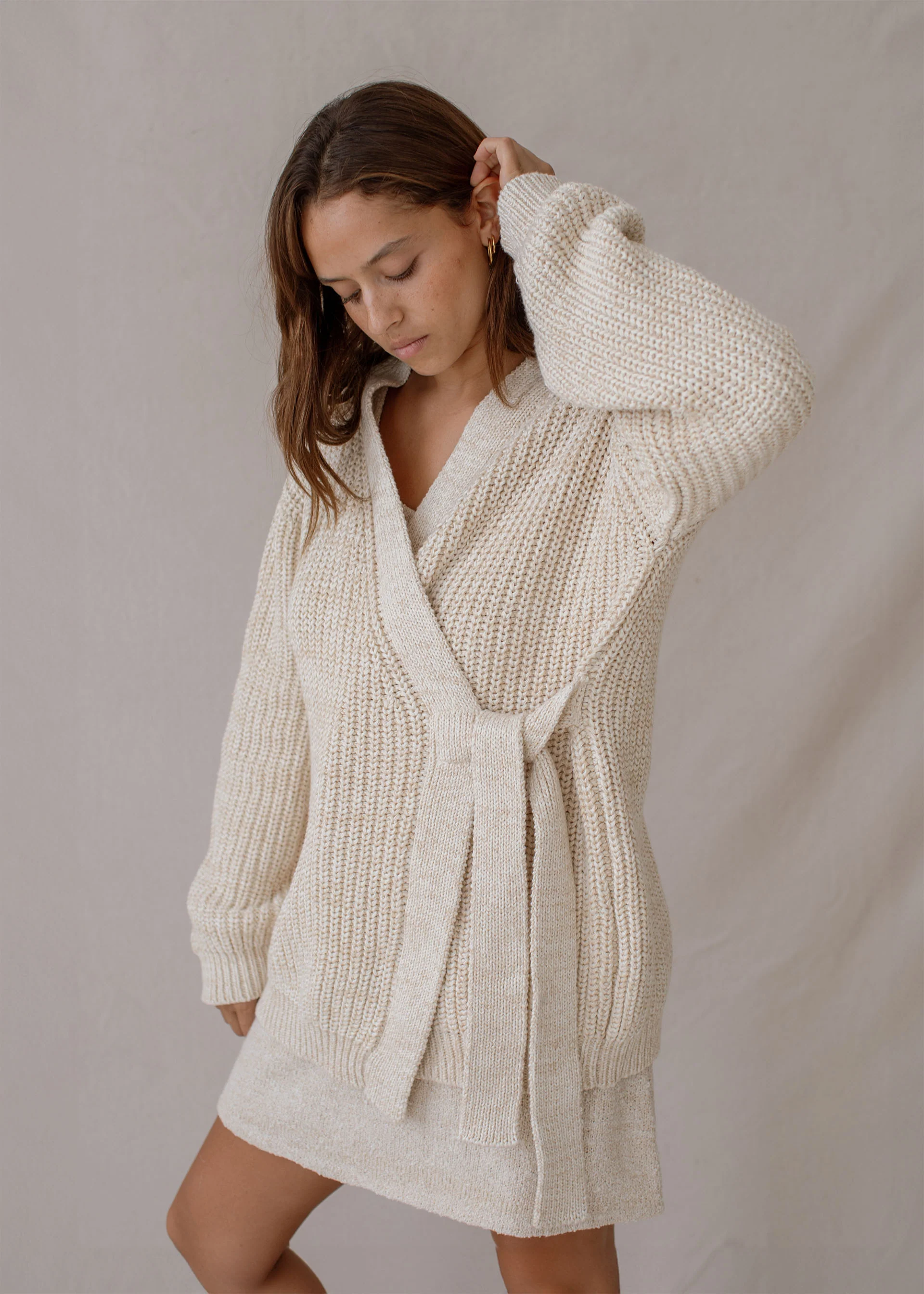 Paloma Wrap Knit Vanilla - Image 13