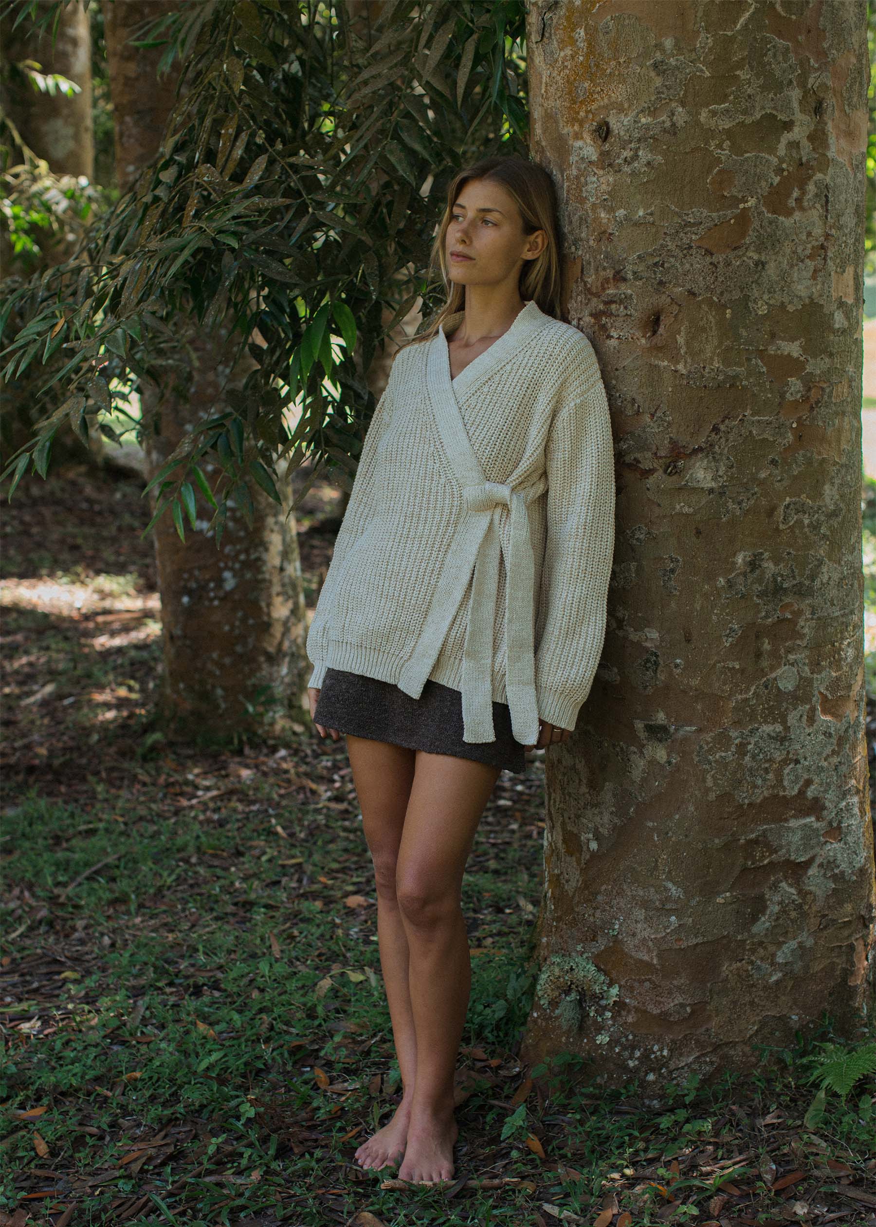 Paloma Wrap Knit Vanilla - Image 3