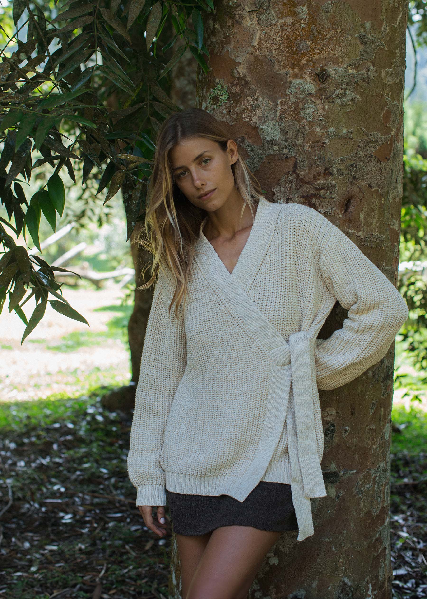 Paloma Wrap Knit Vanilla - Image 7