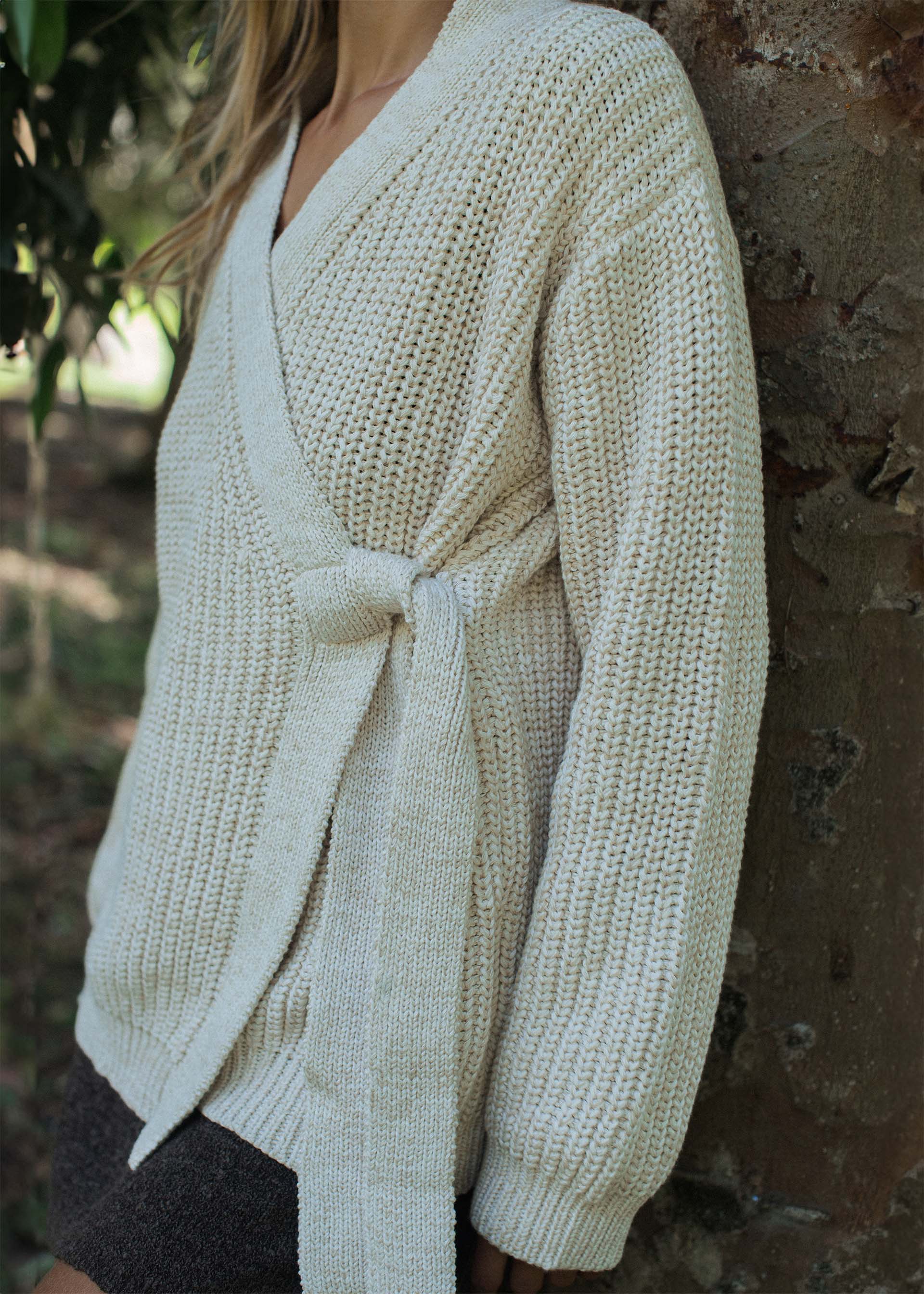 Paloma Wrap Knit Vanilla - Image 9