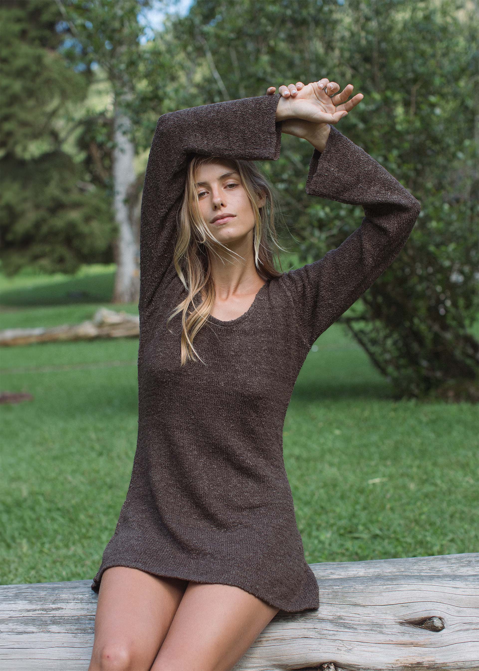 Paloma Dress Truffle - Image 4