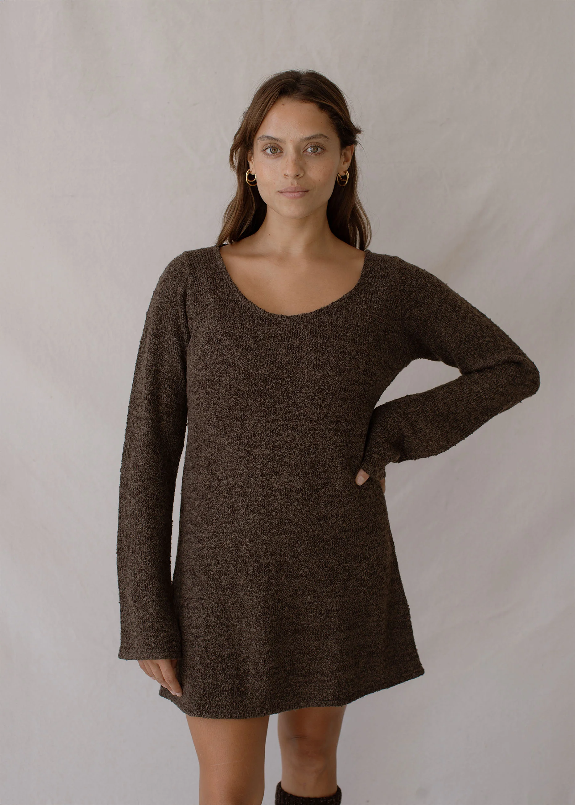 Paloma Dress Truffle - Image 7