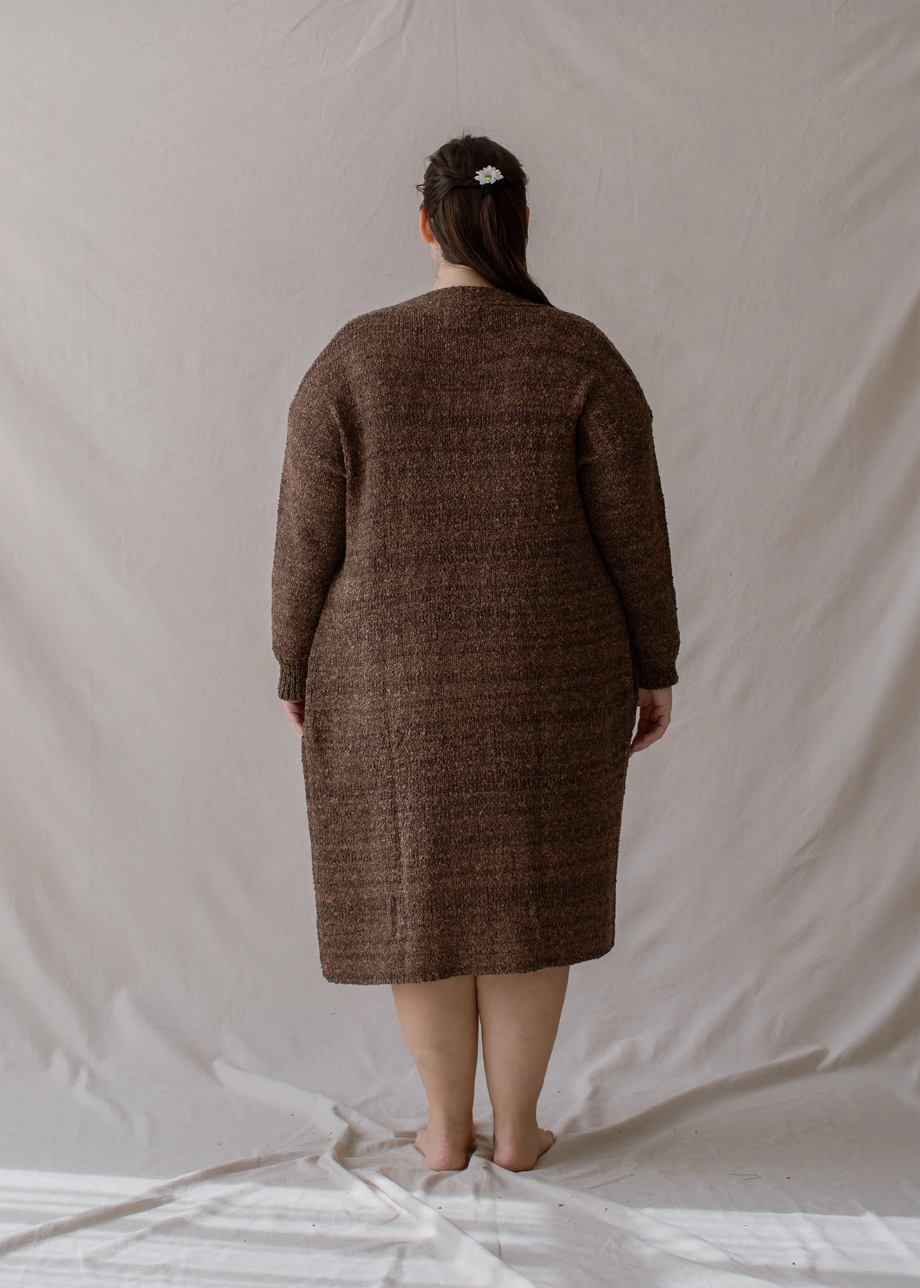 Paloma Long Cardigan Brunette - Image 13