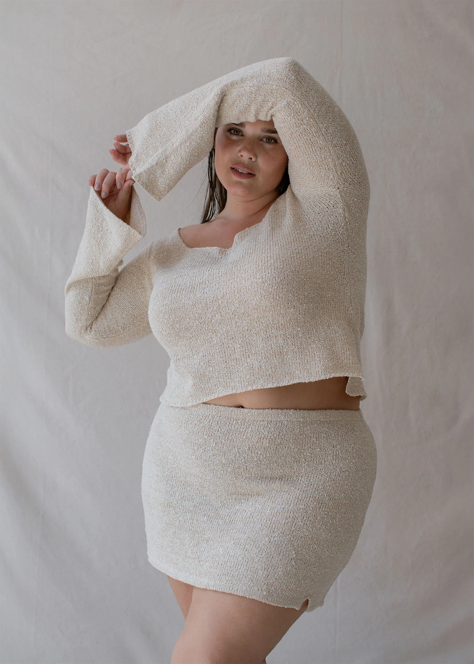 Paloma Mini Skirt Cloud Cream - Image 10