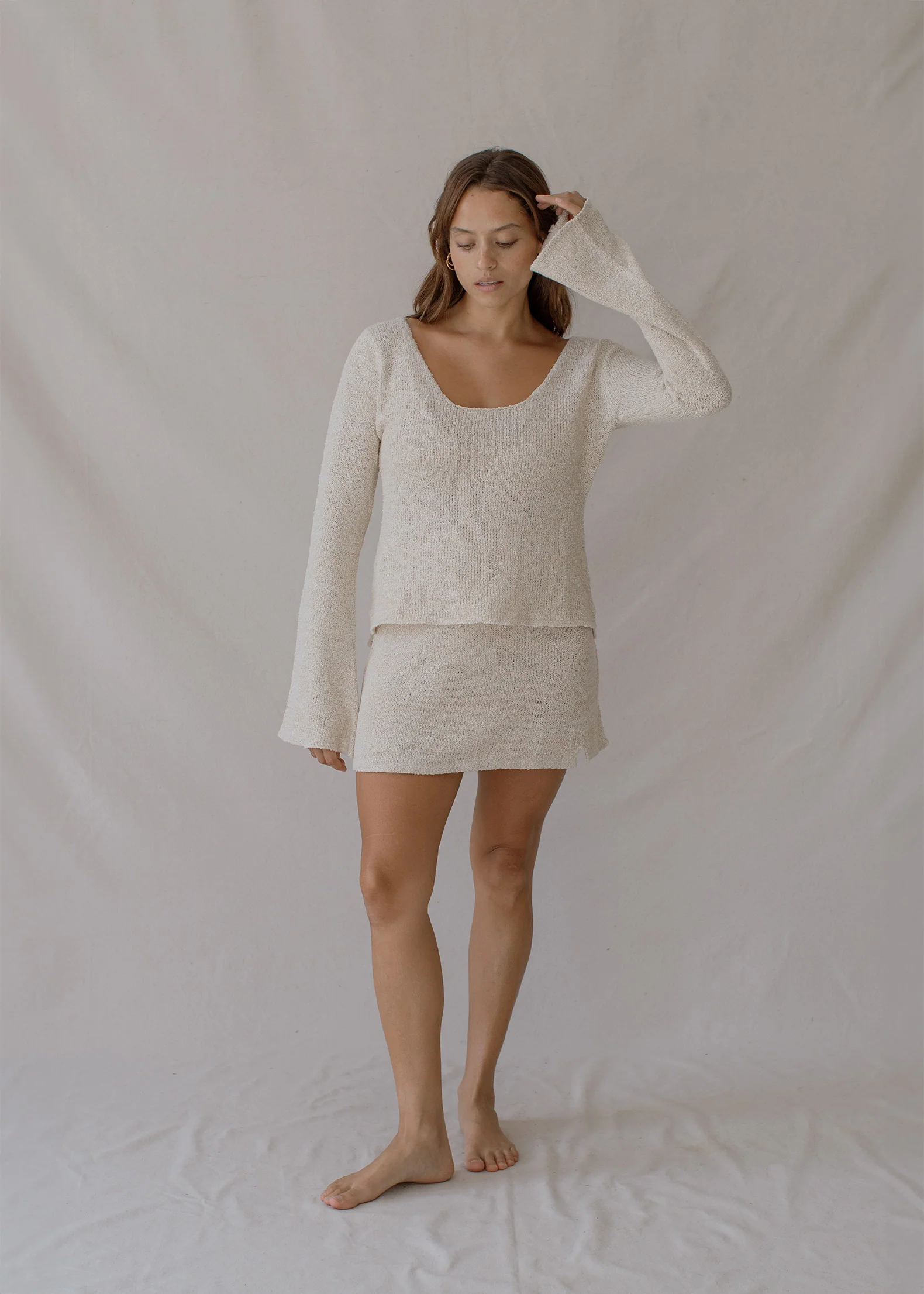 Paloma Mini Skirt Cloud Cream - Image 7