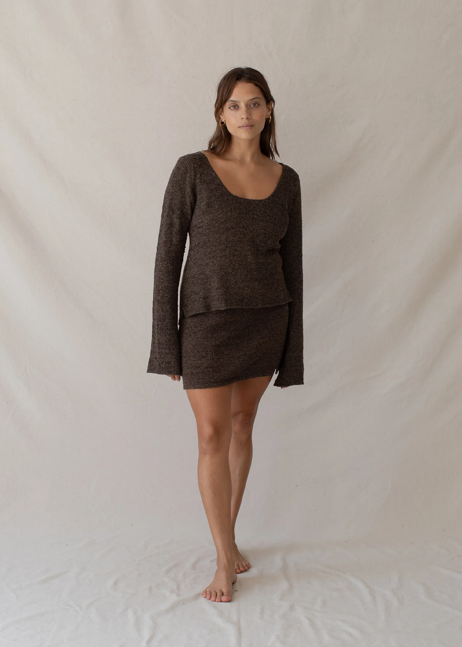 Paloma Mini Skirt Truffle - Image 10